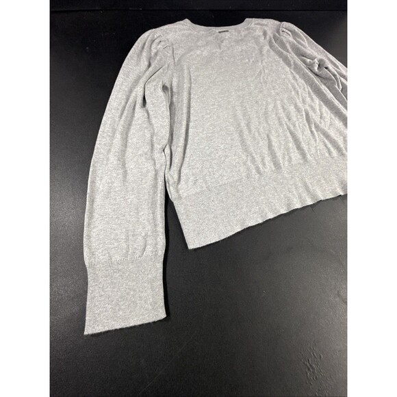 Michael Kors Women's Gray And Black MK Logo Sweater Top Size XL - Picture 7 of 9